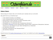 Tablet Screenshot of osternfeiern.de
